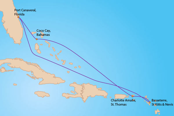 st thomas cruise port map